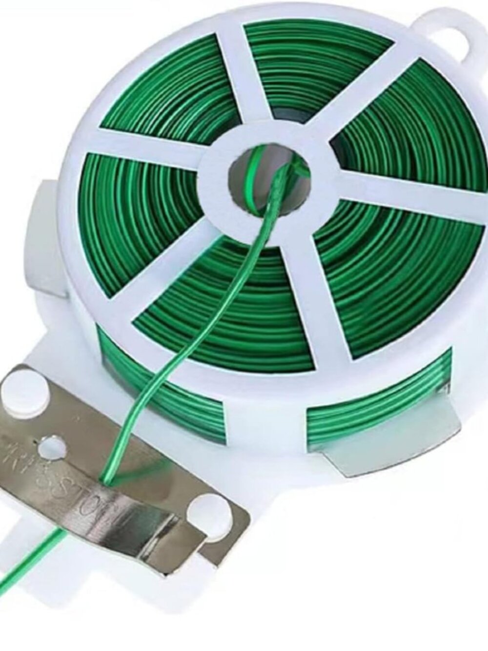 Twist Tie, 328 Feet 100m, green cable ties with Cutter, Garden Plant Ties Reusab